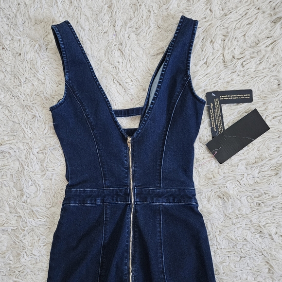 NWT Bebe Denim Jumpsuit - Picture 7 of 8